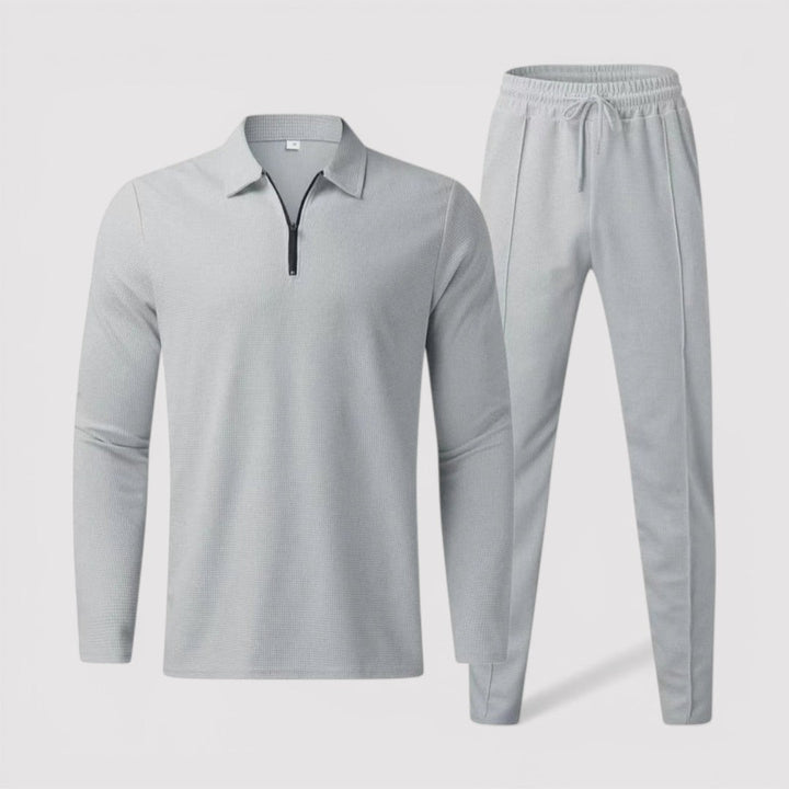 Lennard™ | Half-Zip-Set mit Polokragen