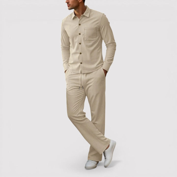 Knut™ | Hemd-Hosen-Set mit Rippenstruktur