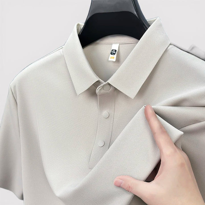 Arne™ | Poloshirt mit wabenartiger Struktur