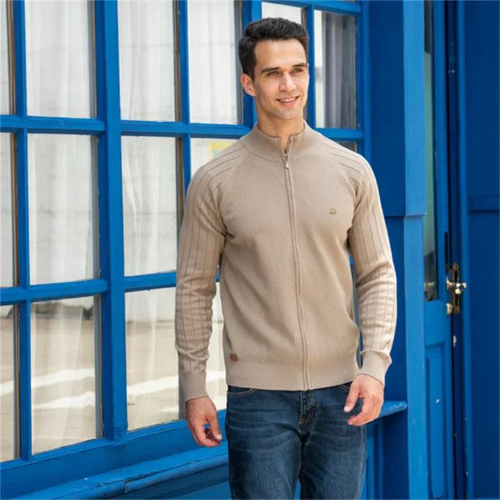 Achim™ | Strickjacke mit durchgehendem Reißverschluss