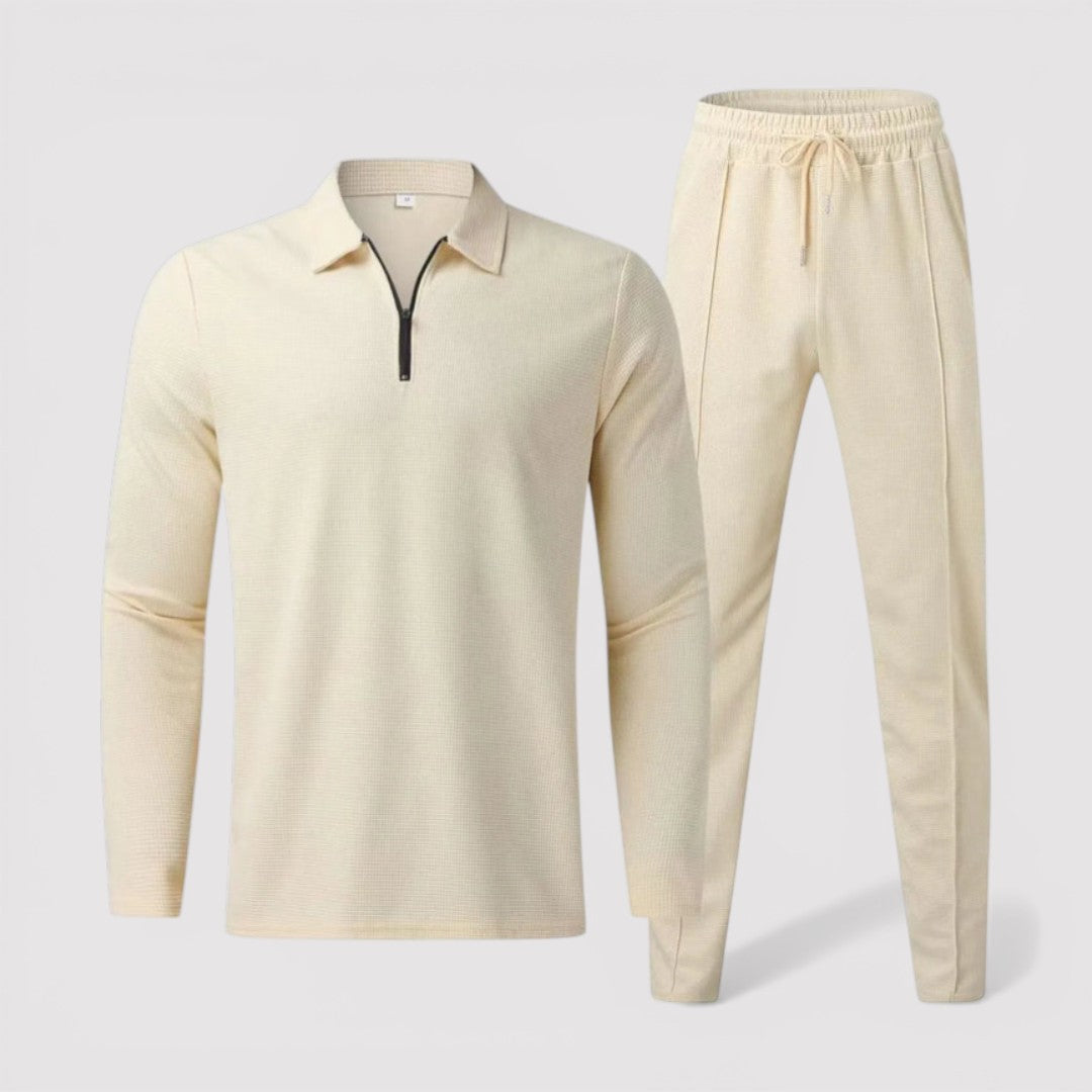 Lennard™ | Half-Zip-Set mit Polokragen