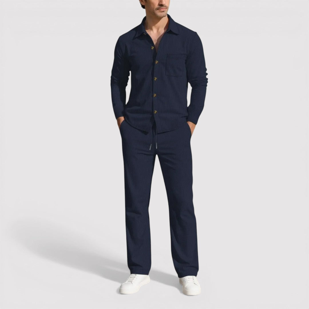 Knut™ | Hemd-Hosen-Set mit Rippenstruktur