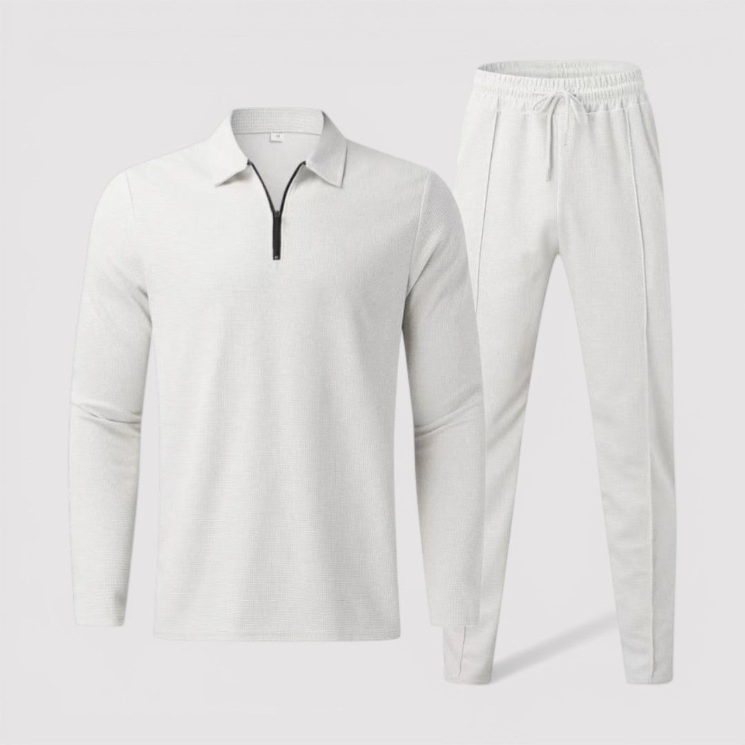 Lennard™ | Half-Zip-Set mit Polokragen