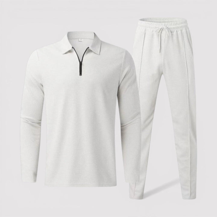 Lennard™ | Half-Zip-Set mit Polokragen