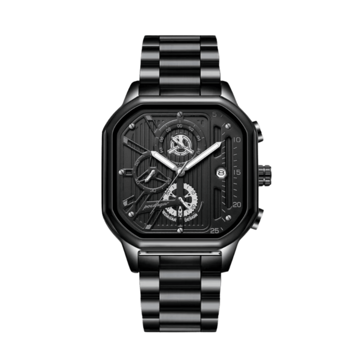 Edmund™ | Elegante Edelstahl-Quarzuhr im modernen Design