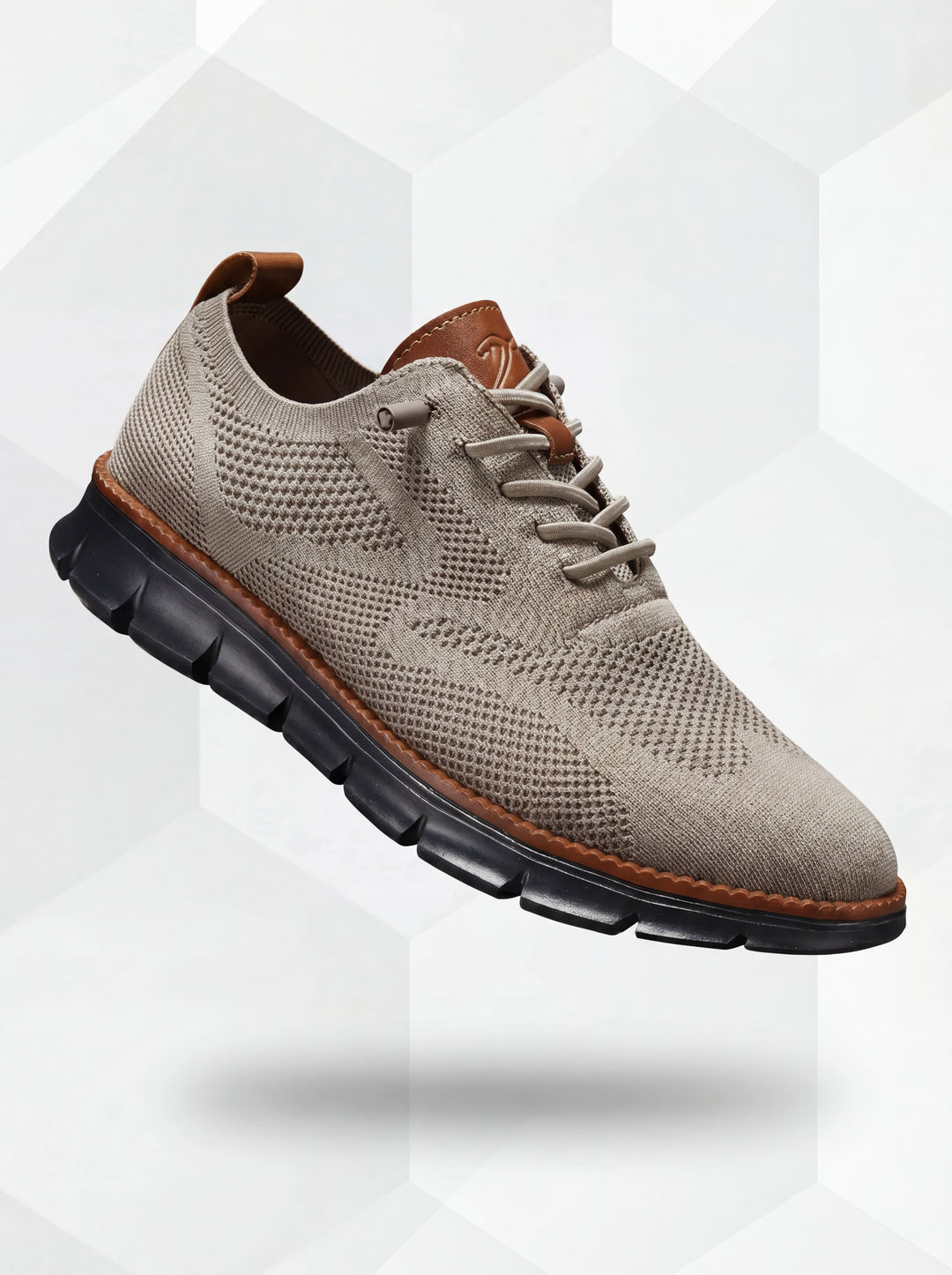 Hieronymus™ | Sportlicher Sneaker in Khaki und Schwarz