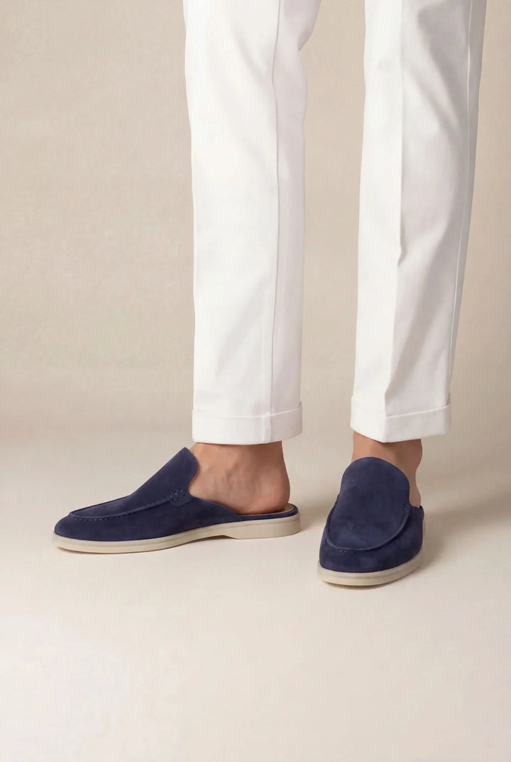 Albrecht™ | Offener Sommer-Mule Marineblau