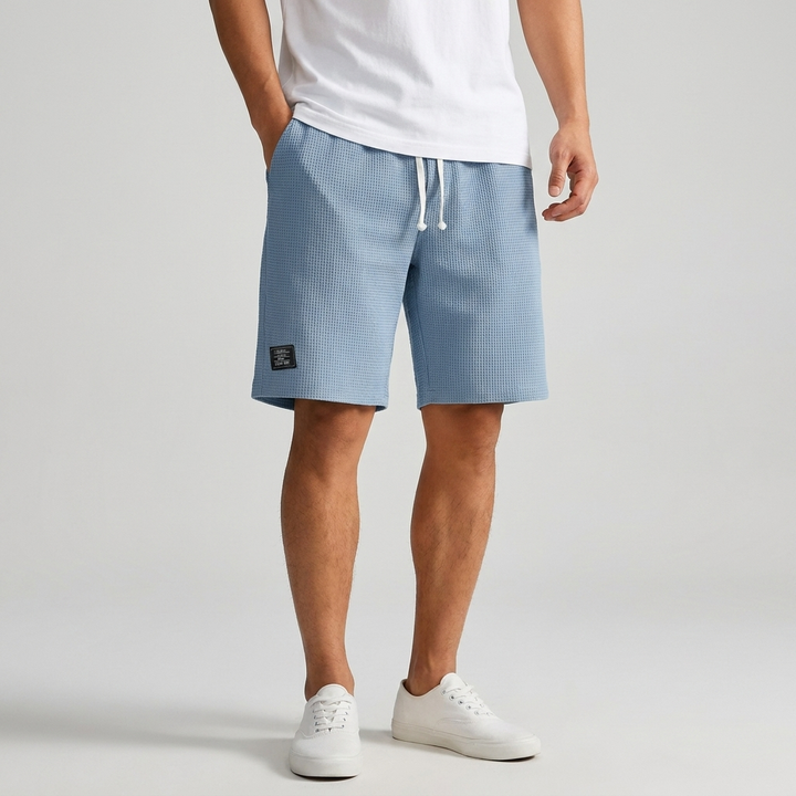 Veit™ | Wabenartige Shorts mit Kordelzug