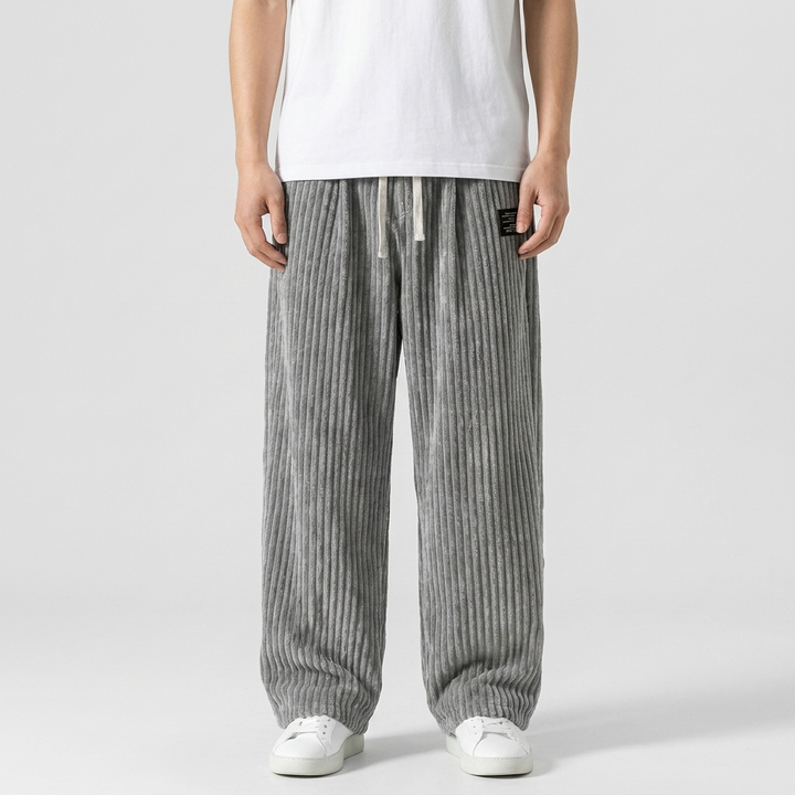 Niels™ | Weite Hose mit Rippenstruktur