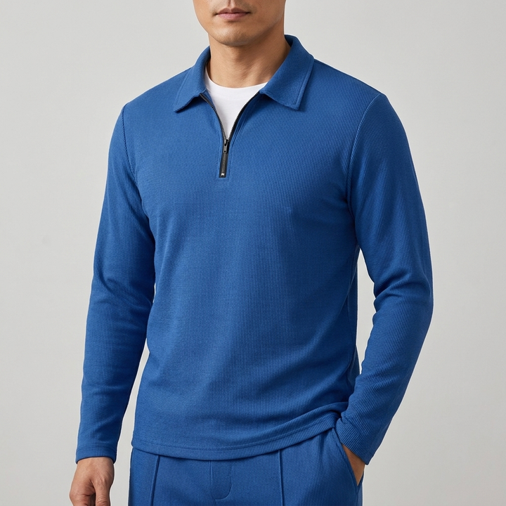 Lennard™ | Half-Zip-Set mit Polokragen