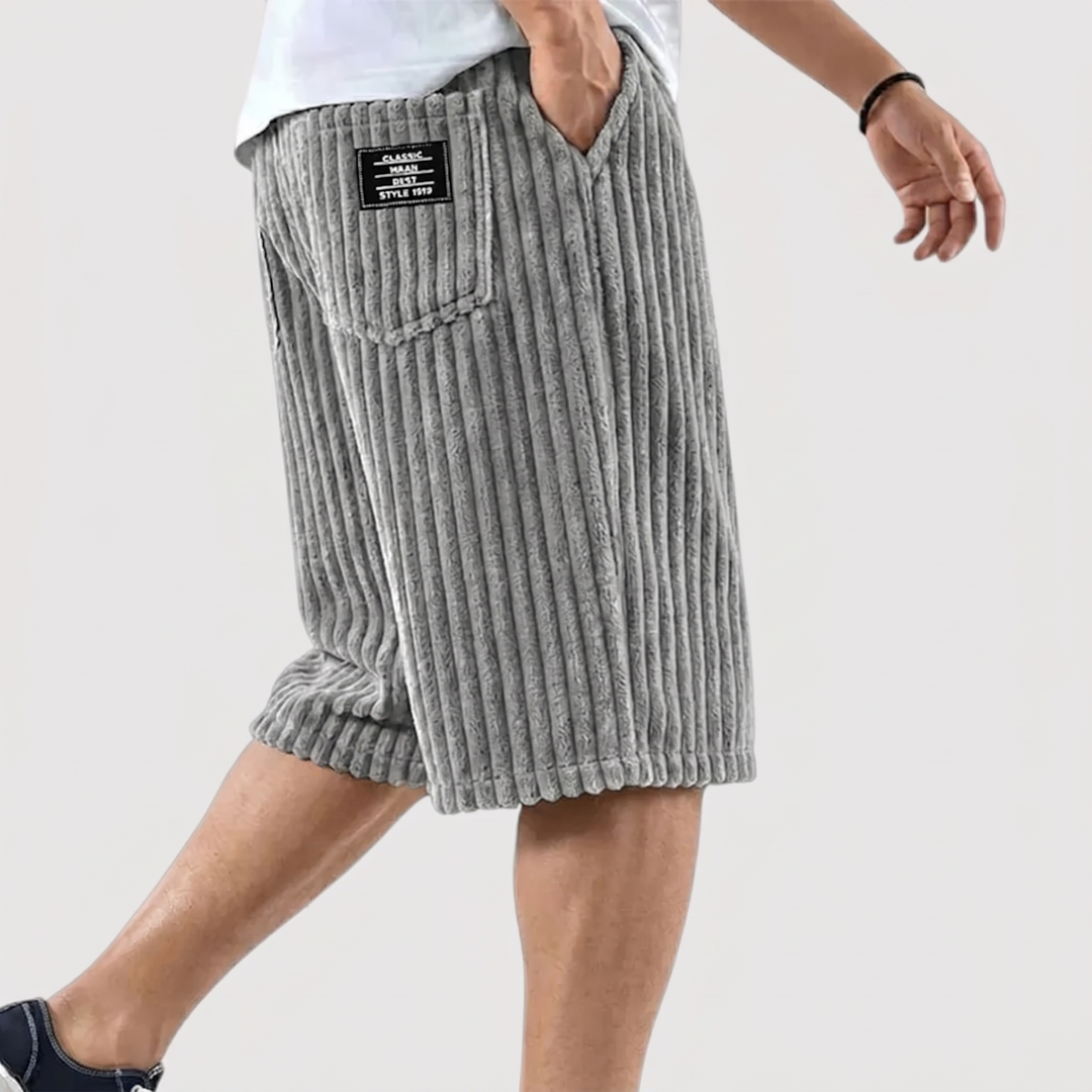 Ignaz™ | Weiche Rippshorts mit Seitentaschen