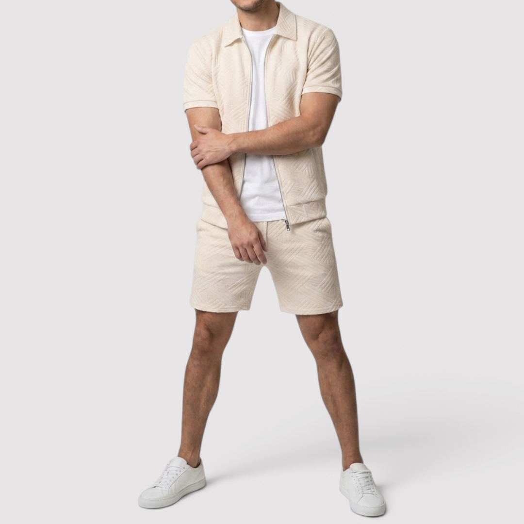 Gabriel™ | Zip-Shirt & Shorts Set