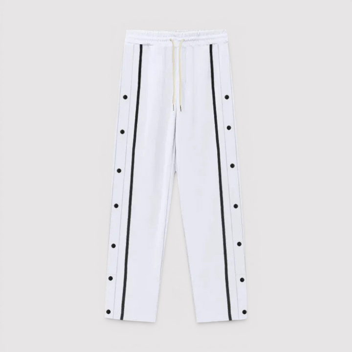 Falk™ | Leichte Hose mit seitlicher Knopfleiste