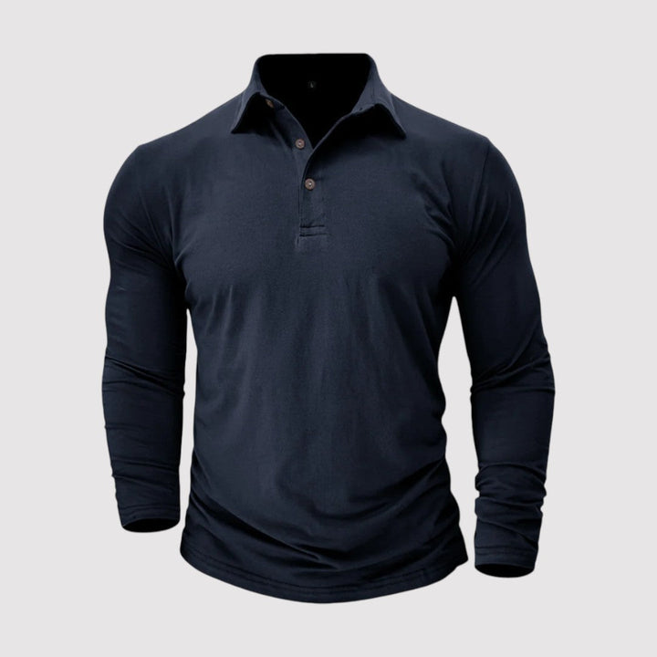 Pirmin™ | Langarm-Poloshirt mit klassischem Kragen