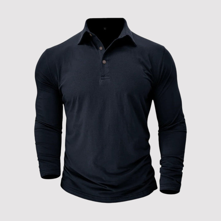 Pirmin™ | Langarm-Poloshirt mit klassischem Kragen