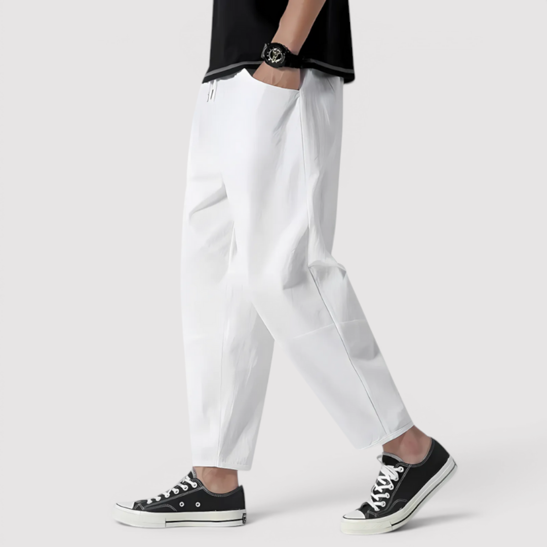 Markus Berlin Herren Lockere Tapered-Hose, Vorderansicht