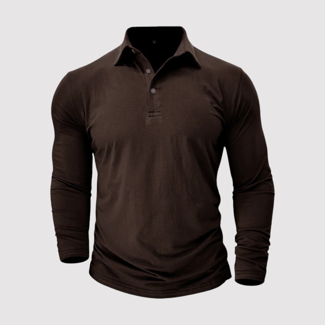Pirmin™ | Langarm-Poloshirt mit klassischem Kragen