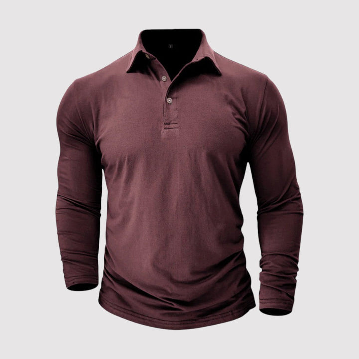 Pirmin™ | Langarm-Poloshirt mit klassischem Kragen