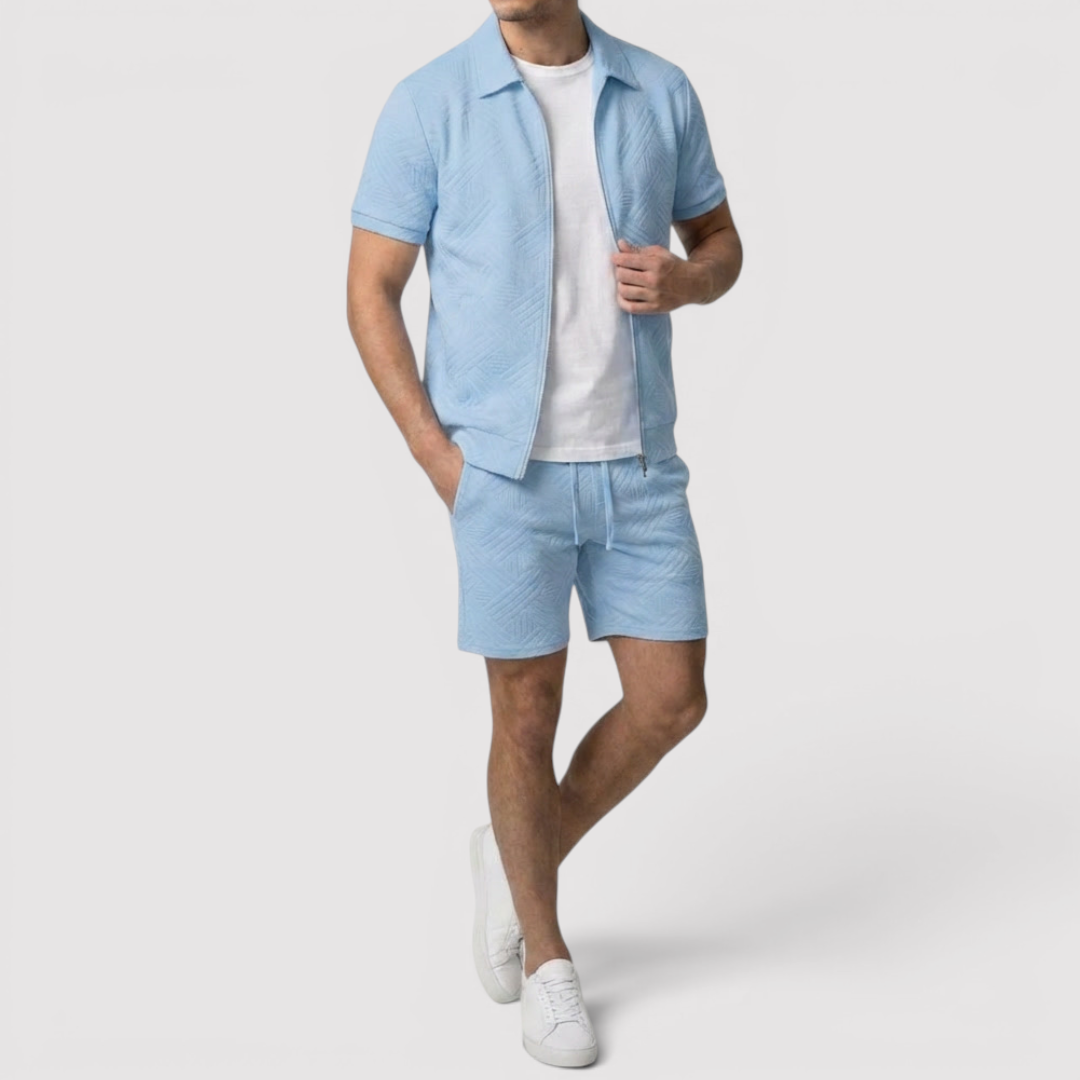 Gabriel™ | Zip-Shirt & Shorts Set
