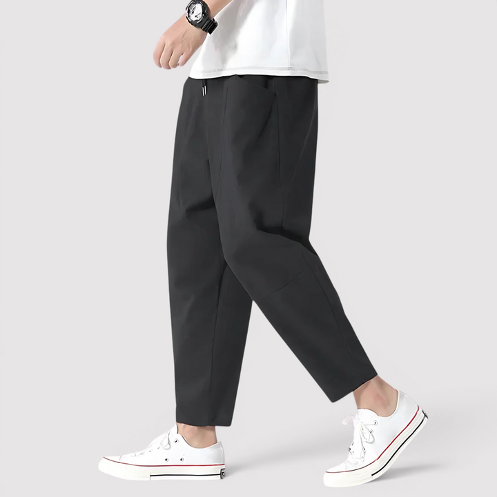 Markus Berlin Herren Lockere Tapered-Hose, Vorderansicht