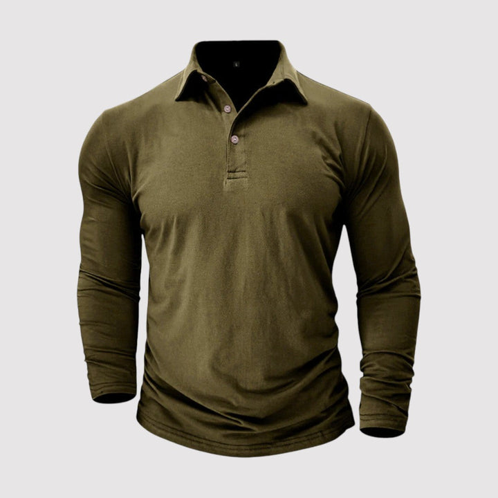 Pirmin™ | Langarm-Poloshirt mit klassischem Kragen