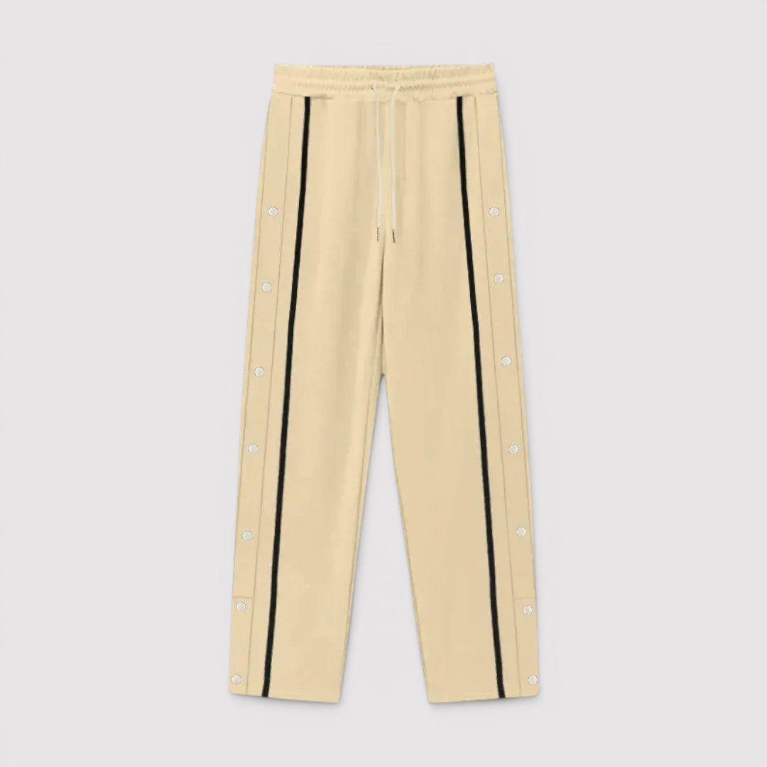 Falk™ | Leichte Hose mit seitlicher Knopfleiste