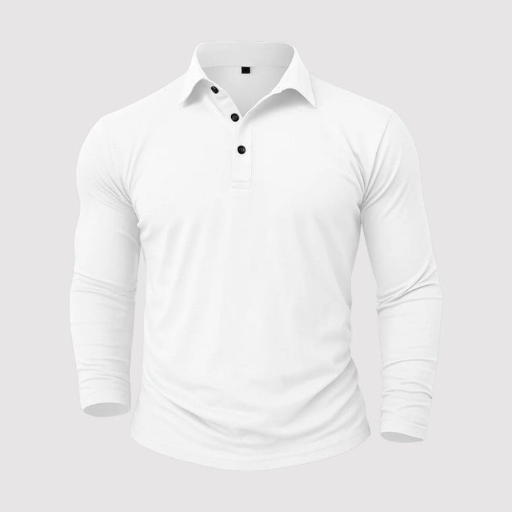Pirmin™ | Langarm-Poloshirt mit klassischem Kragen