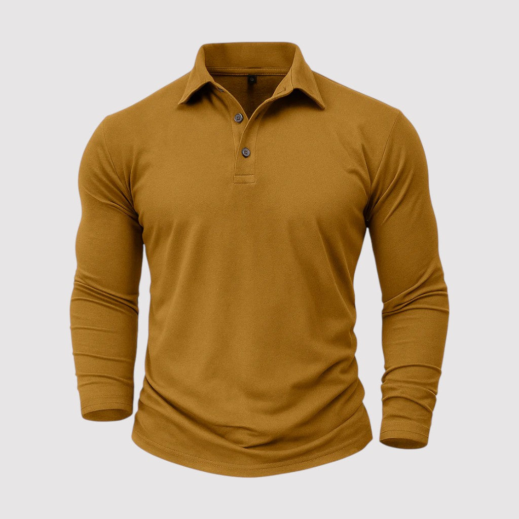 Pirmin™ | Langarm-Poloshirt mit klassischem Kragen