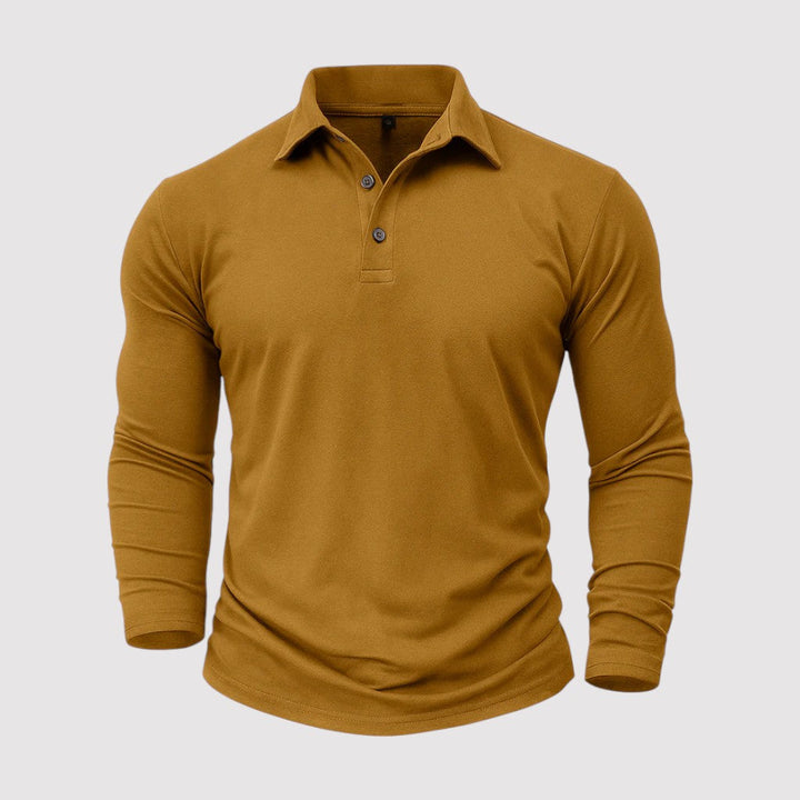 Pirmin™ | Langarm-Poloshirt mit klassischem Kragen