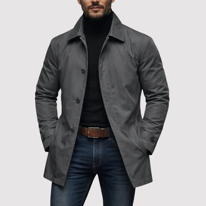 Christoph™ | Wetterfester Mantel mit hohem Kragen