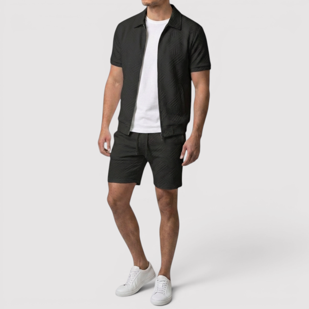 Gabriel™ | Zip-Shirt & Shorts Set