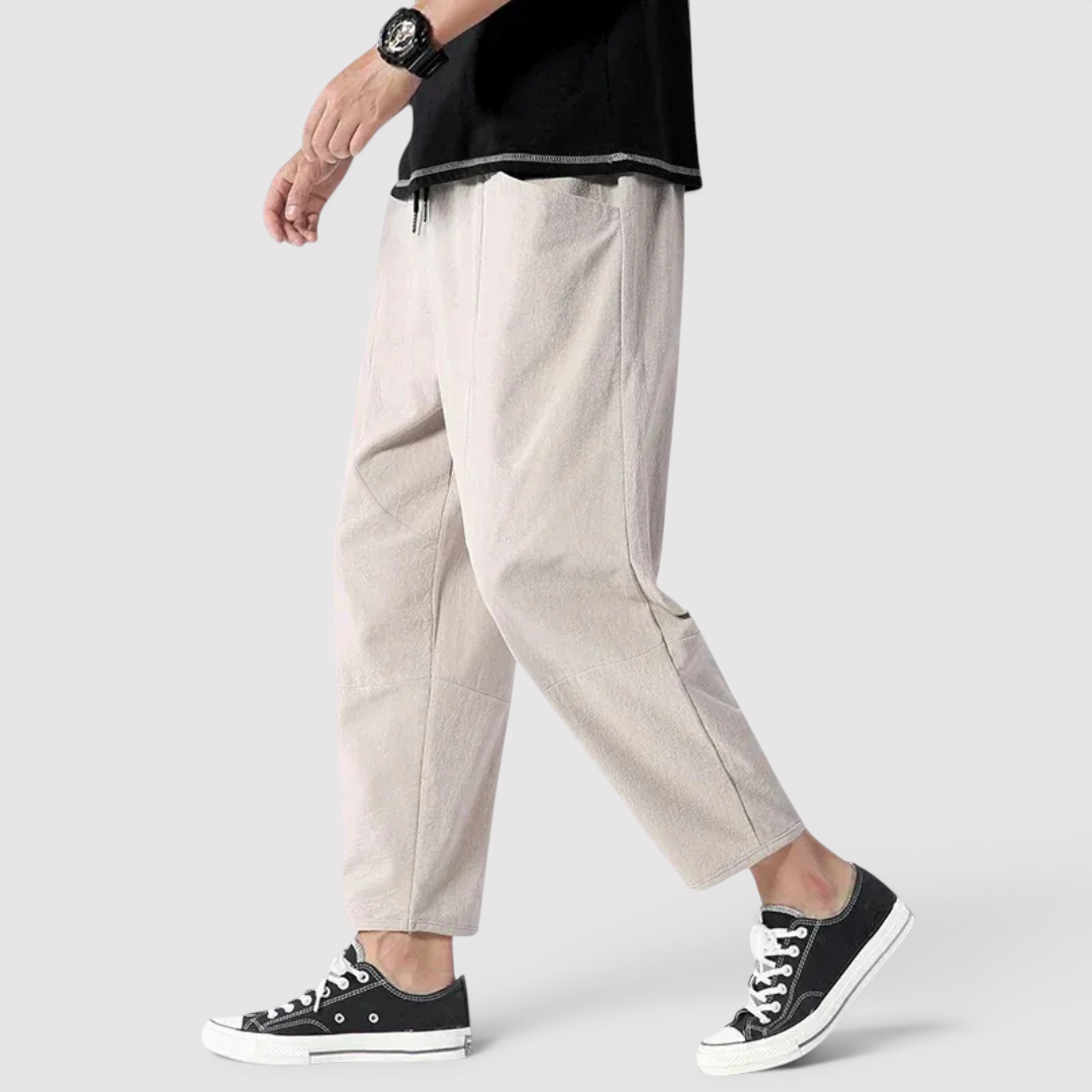 Markus Berlin Herren Lockere Tapered-Hose, Vorderansicht