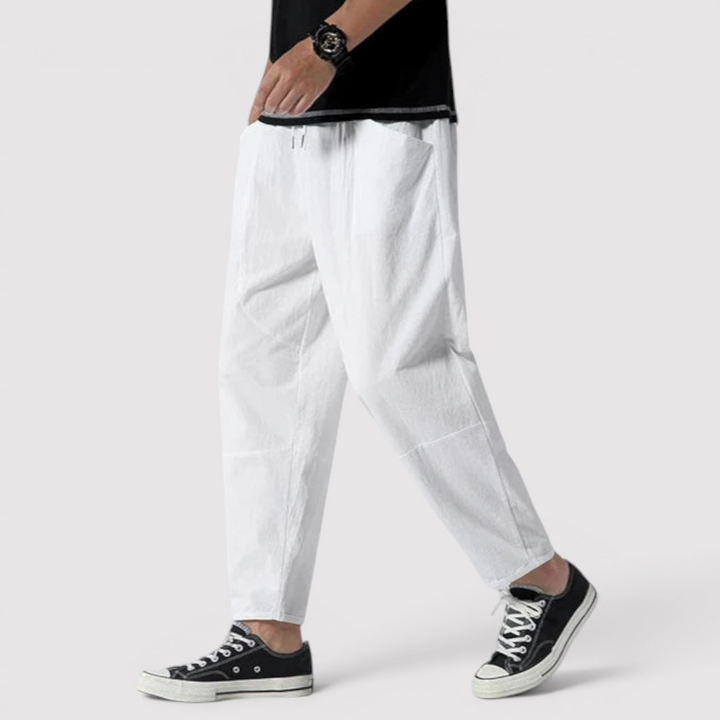 Markus Berlin Herren Lockere Tapered-Hose, Vorderansicht