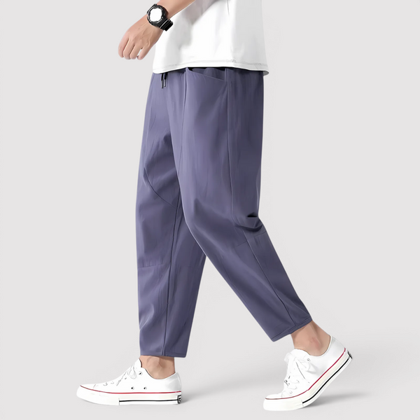 Markus Berlin Herren Lockere Tapered-Hose, Vorderansicht