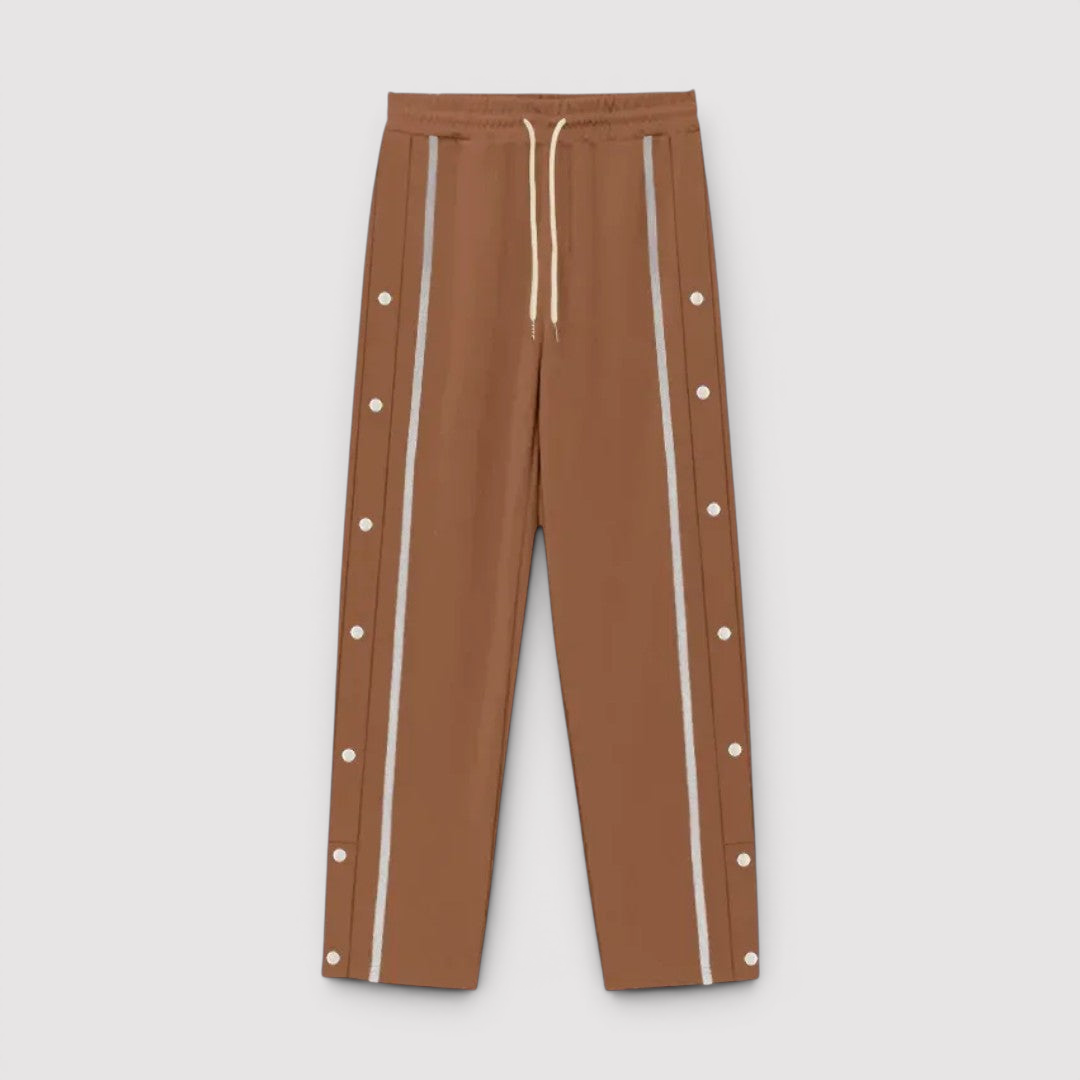 Falk™ | Leichte Hose mit seitlicher Knopfleiste