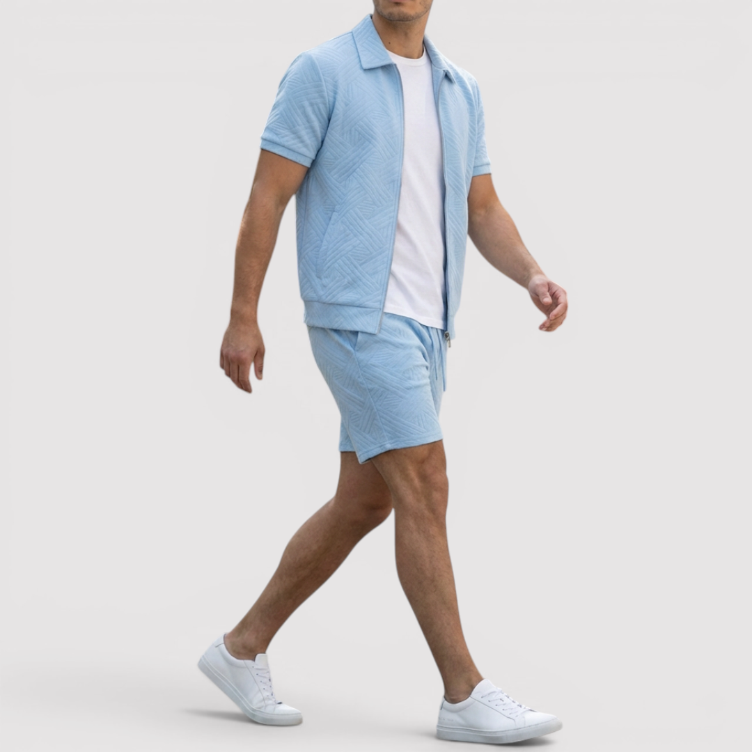 Gabriel™ | Zip-Shirt & Shorts Set