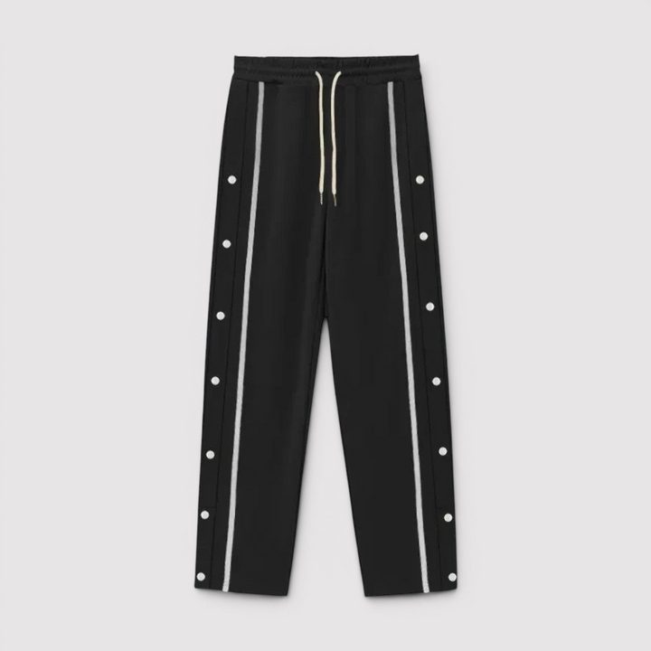 Falk™ | Leichte Hose mit seitlicher Knopfleiste