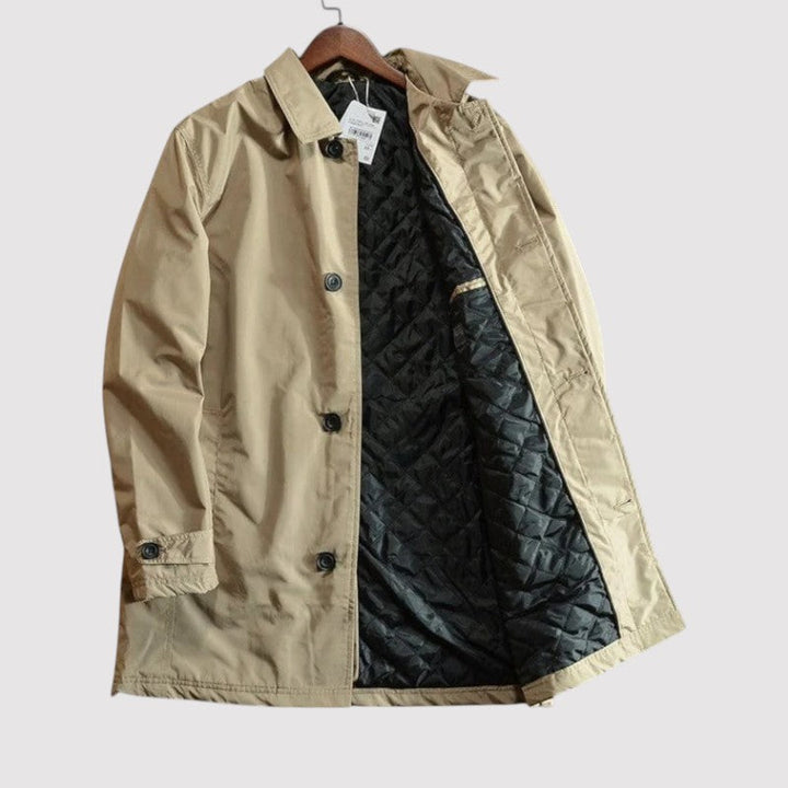 Christoph™ | Wetterfester Mantel mit hohem Kragen