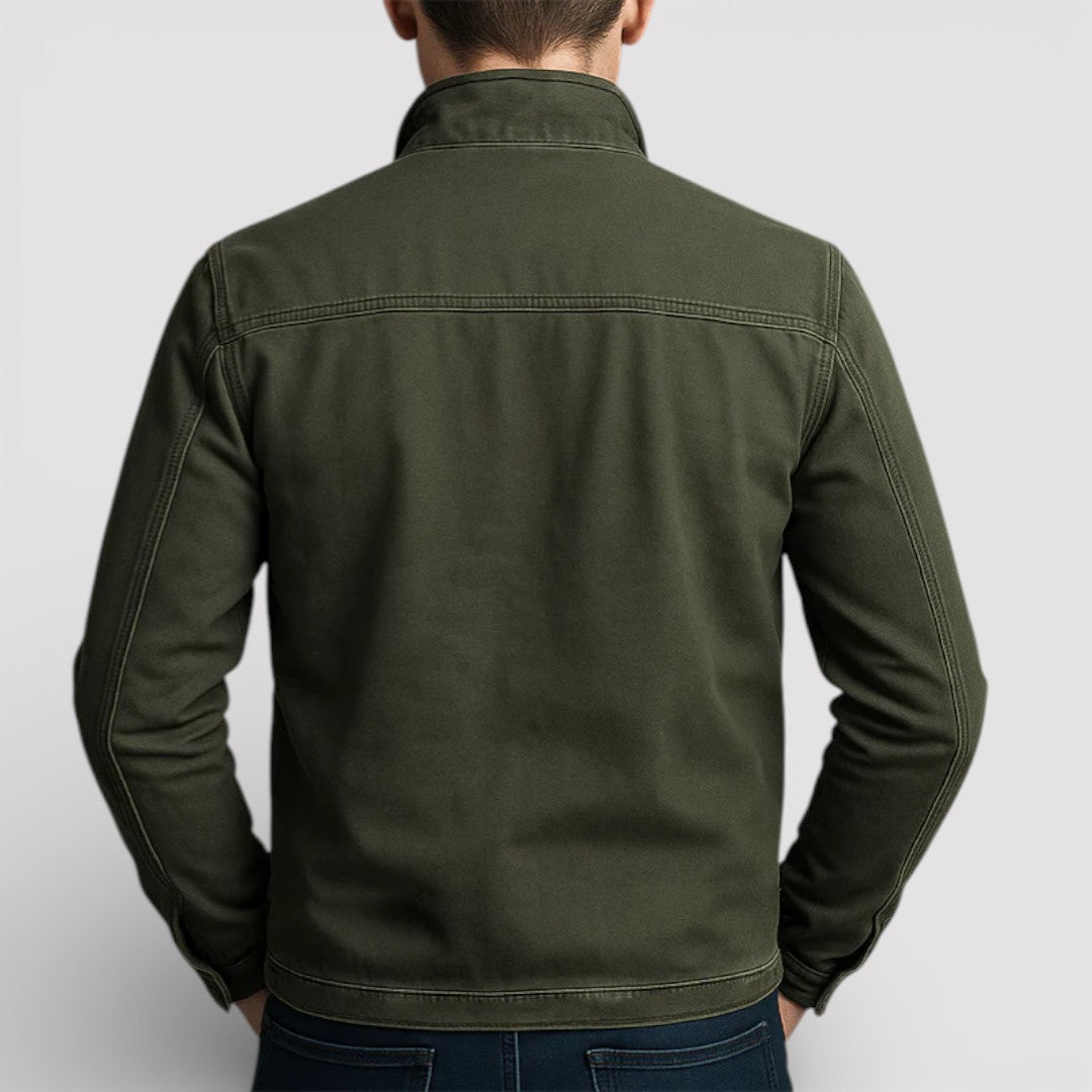 Uwe™ | Vintage-Jacke mit Reißverschluss