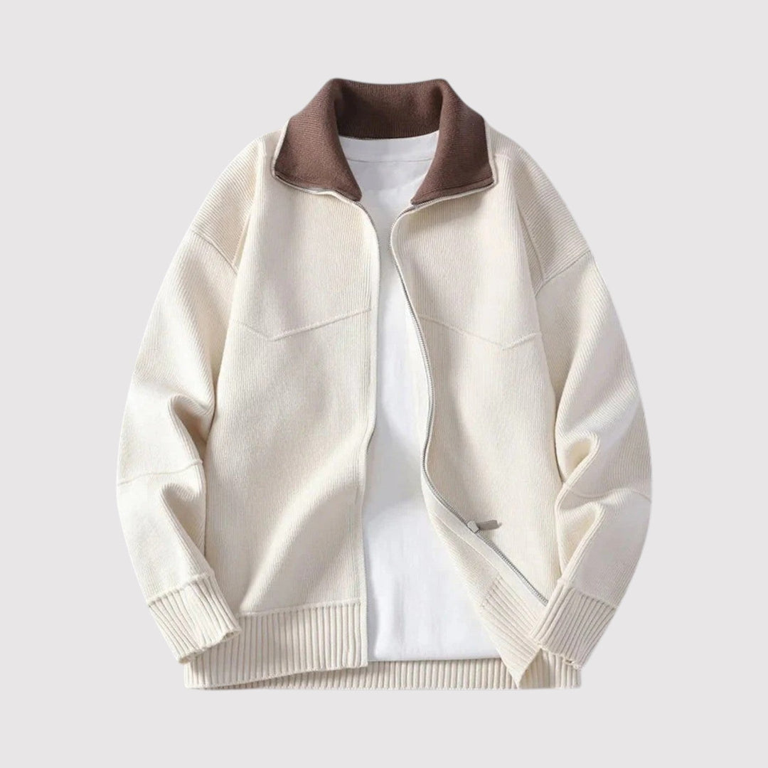 Elias™ | Wärmende Strickjacke mit Reißverschluss