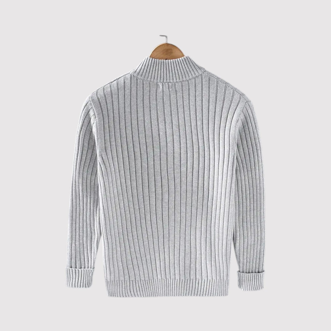 Urs™ | Strickjacke mit feinem Rippstrick