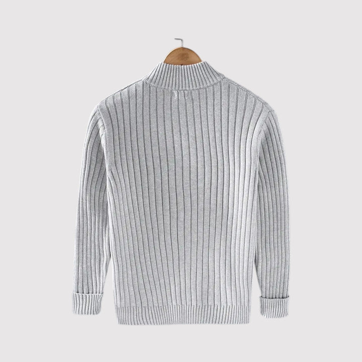 Urs™ | Strickjacke mit feinem Rippstrick