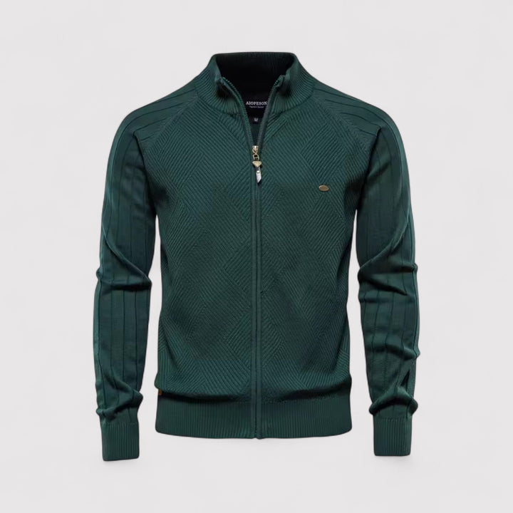 Achim™ | Strickjacke mit durchgehendem Reißverschluss