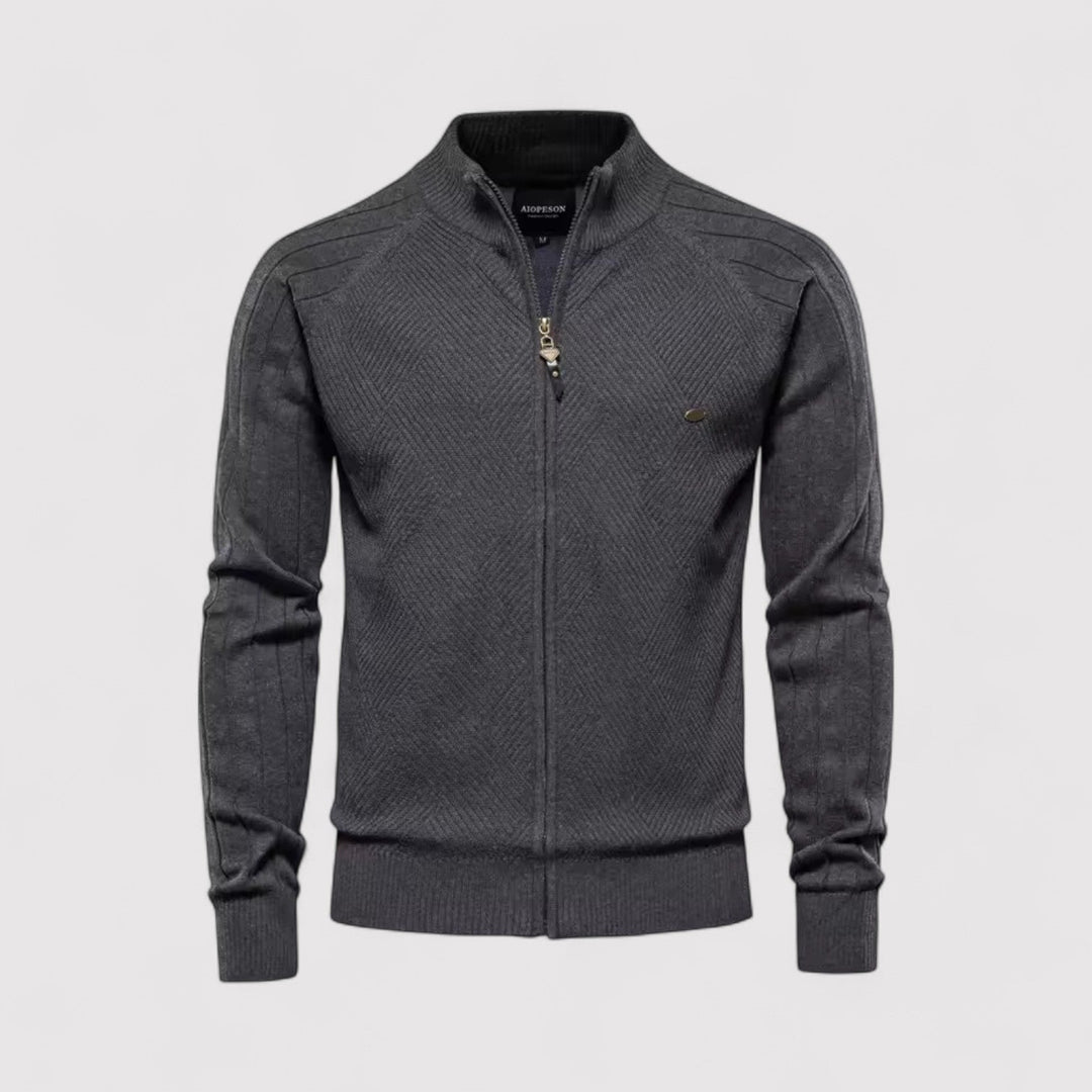 Achim™ | Strickjacke mit durchgehendem Reißverschluss