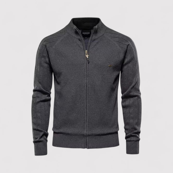 Achim™ | Strickjacke mit durchgehendem Reißverschluss