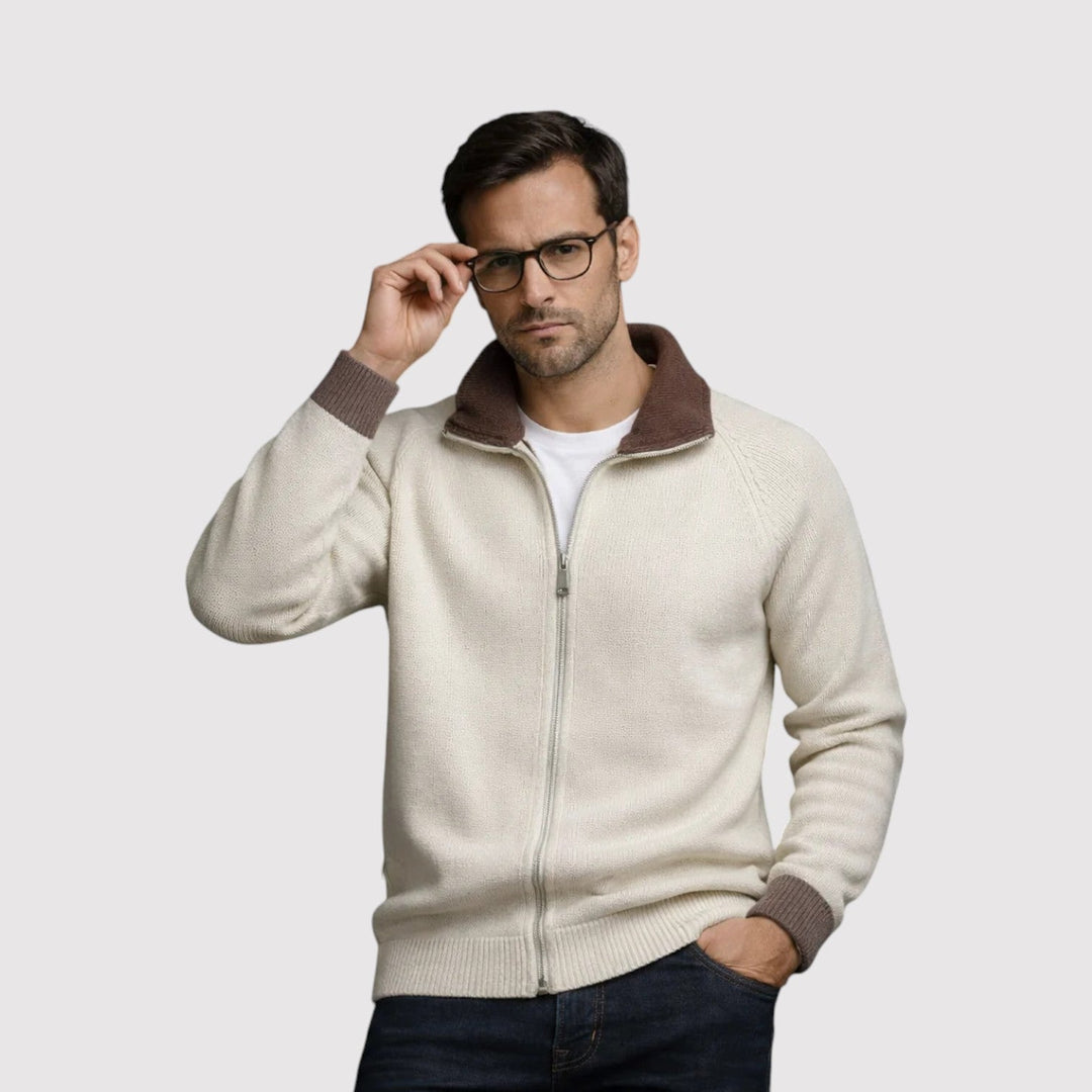 Elias™ | Wärmende Strickjacke mit Reißverschluss