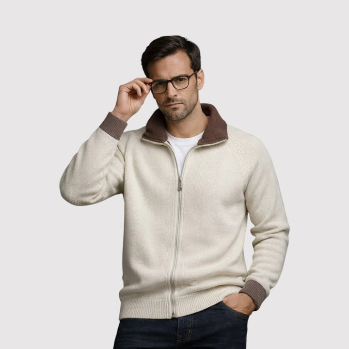 Elias™ | Wärmende Strickjacke mit Reißverschluss