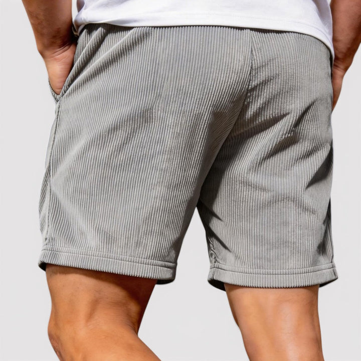 Nils™ | Gerippte Shorts mit Kordelzug