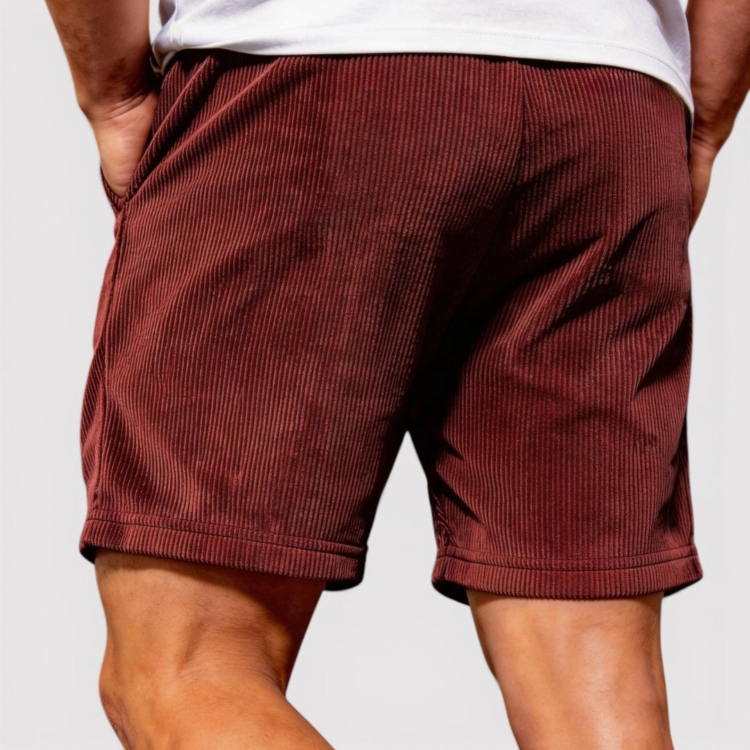 Nils™ | Gerippte Shorts mit Kordelzug