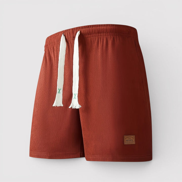 Nils™ | Gerippte Shorts mit Kordelzug